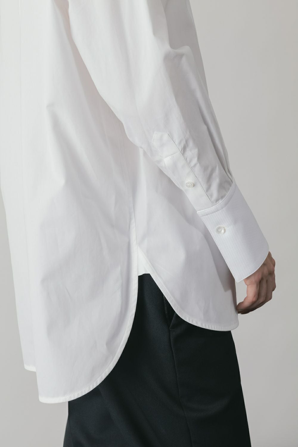 ASYMMETRIC BOSOM SHIRT | CINOH