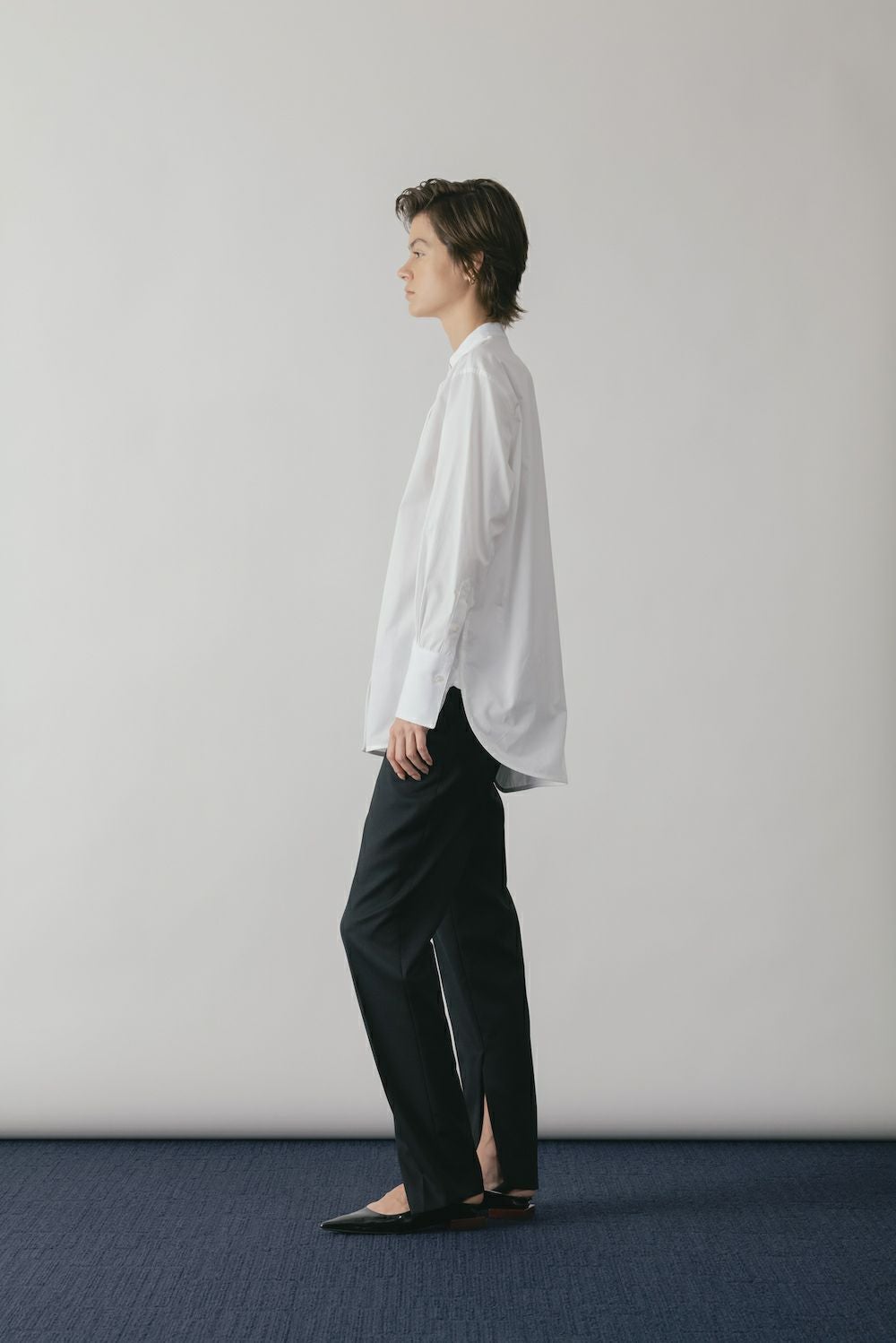 ASYMMETRIC BOSOM SHIRT | CINOH