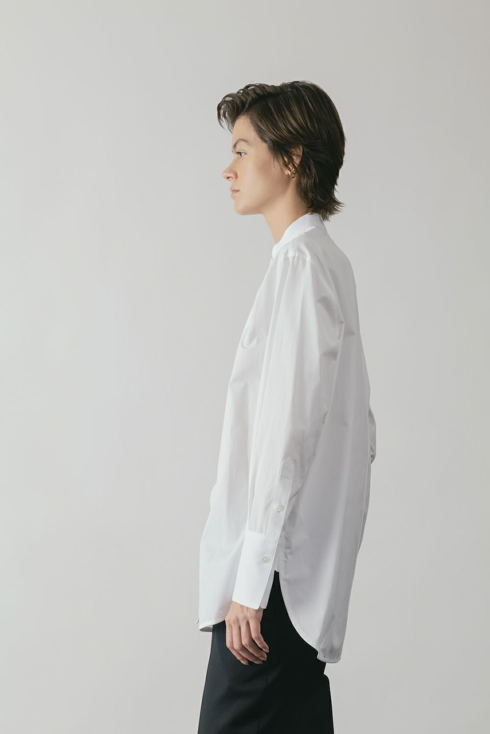 ASYMMETRIC BOSOM SHIRT | CINOH
