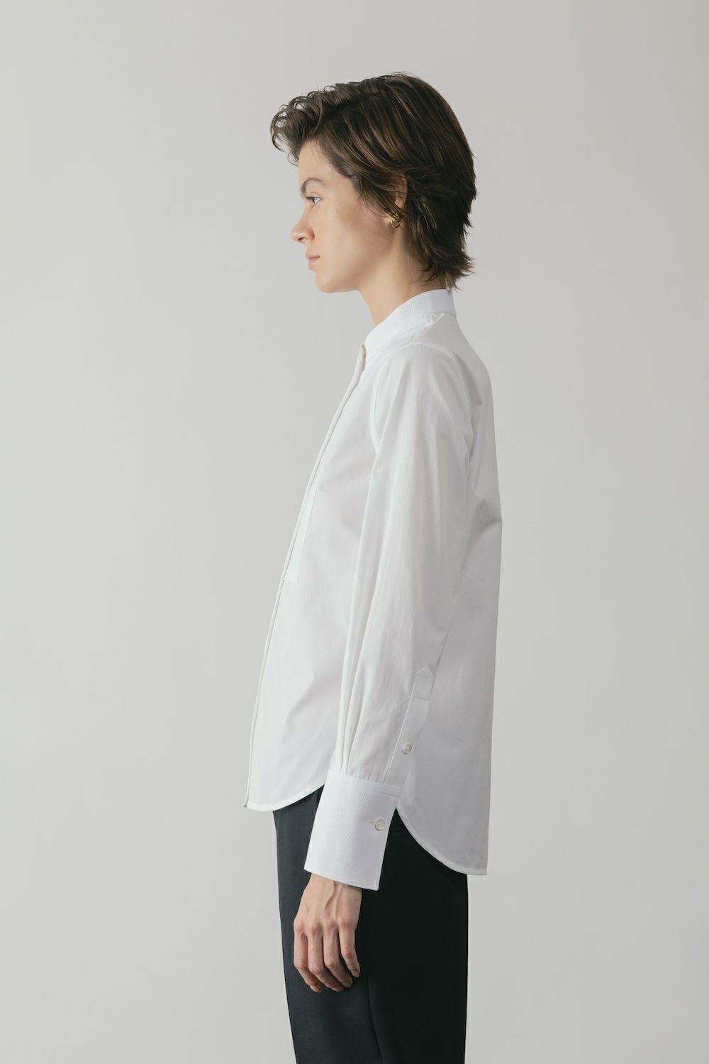 ASYMMETRIC BOSOM SHIRT | CINOH