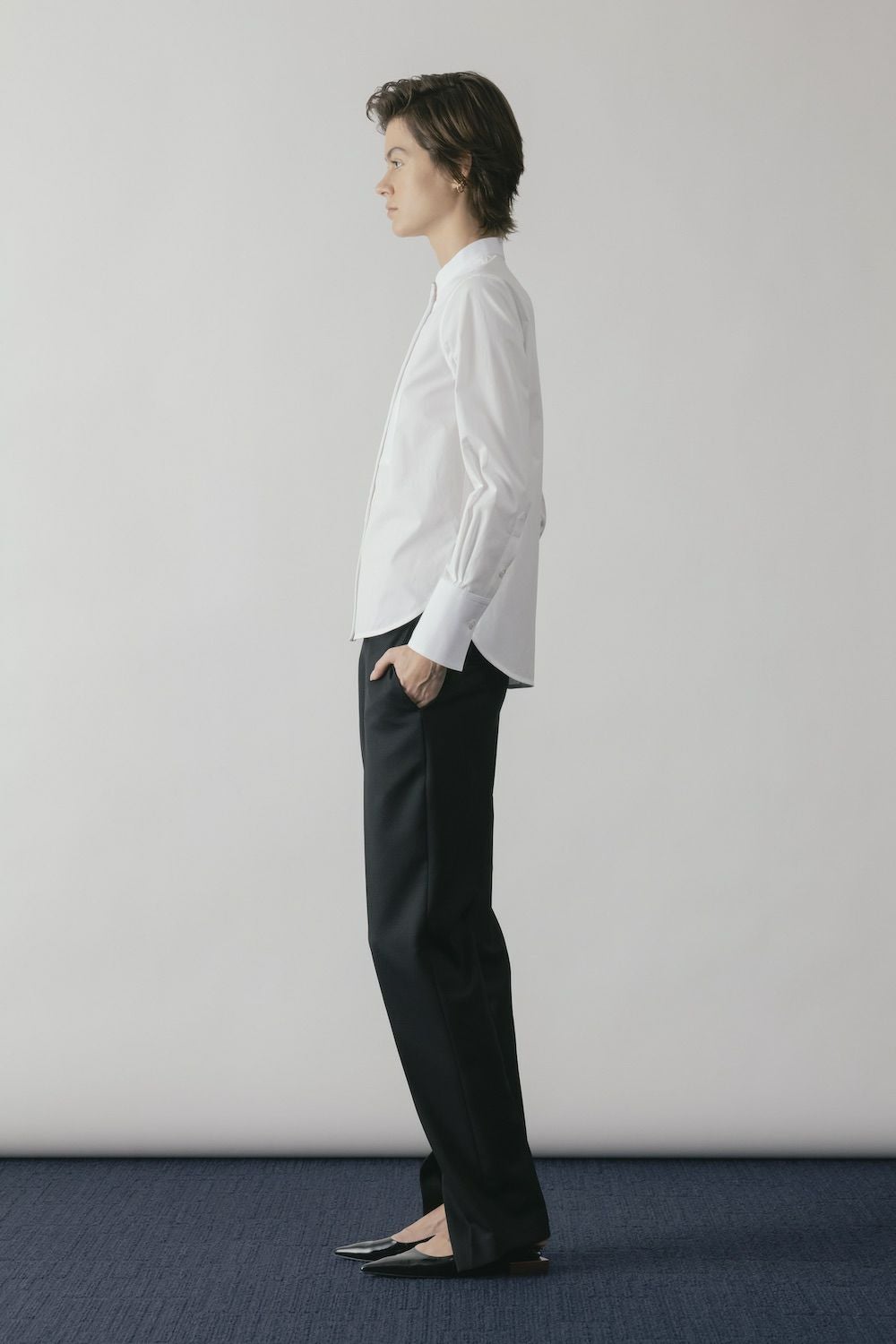 ASYMMETRIC BOSOM SHIRT | CINOH