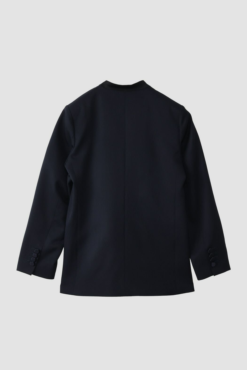 WOOL NO COLLAR JACKET | CINOH