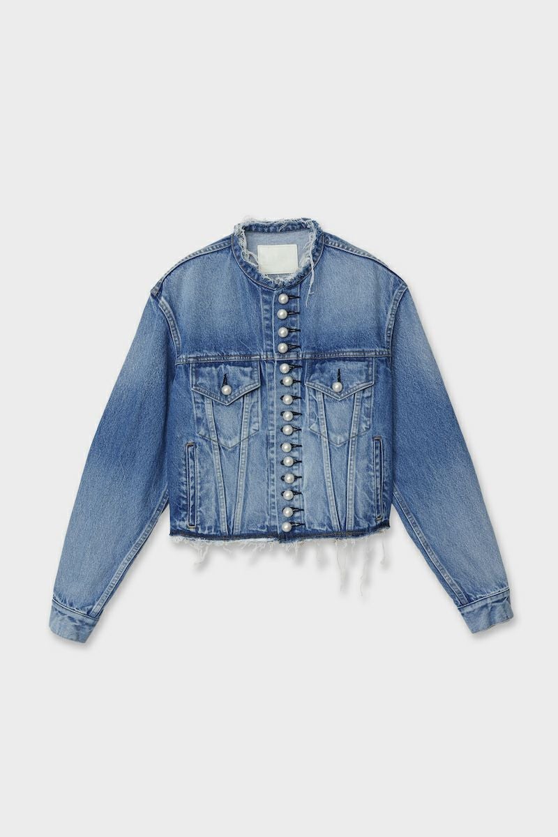 デニムパールボタンジャケット | CINOH