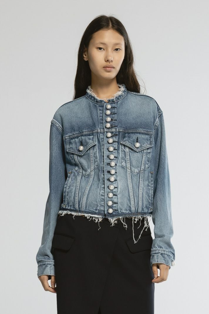デニムパールボタンジャケット | CINOH