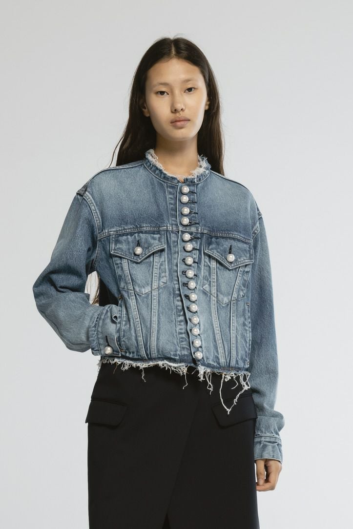 デニムパールボタンジャケット | CINOH