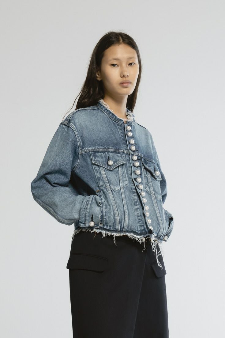 デニムパールボタンジャケット | CINOH