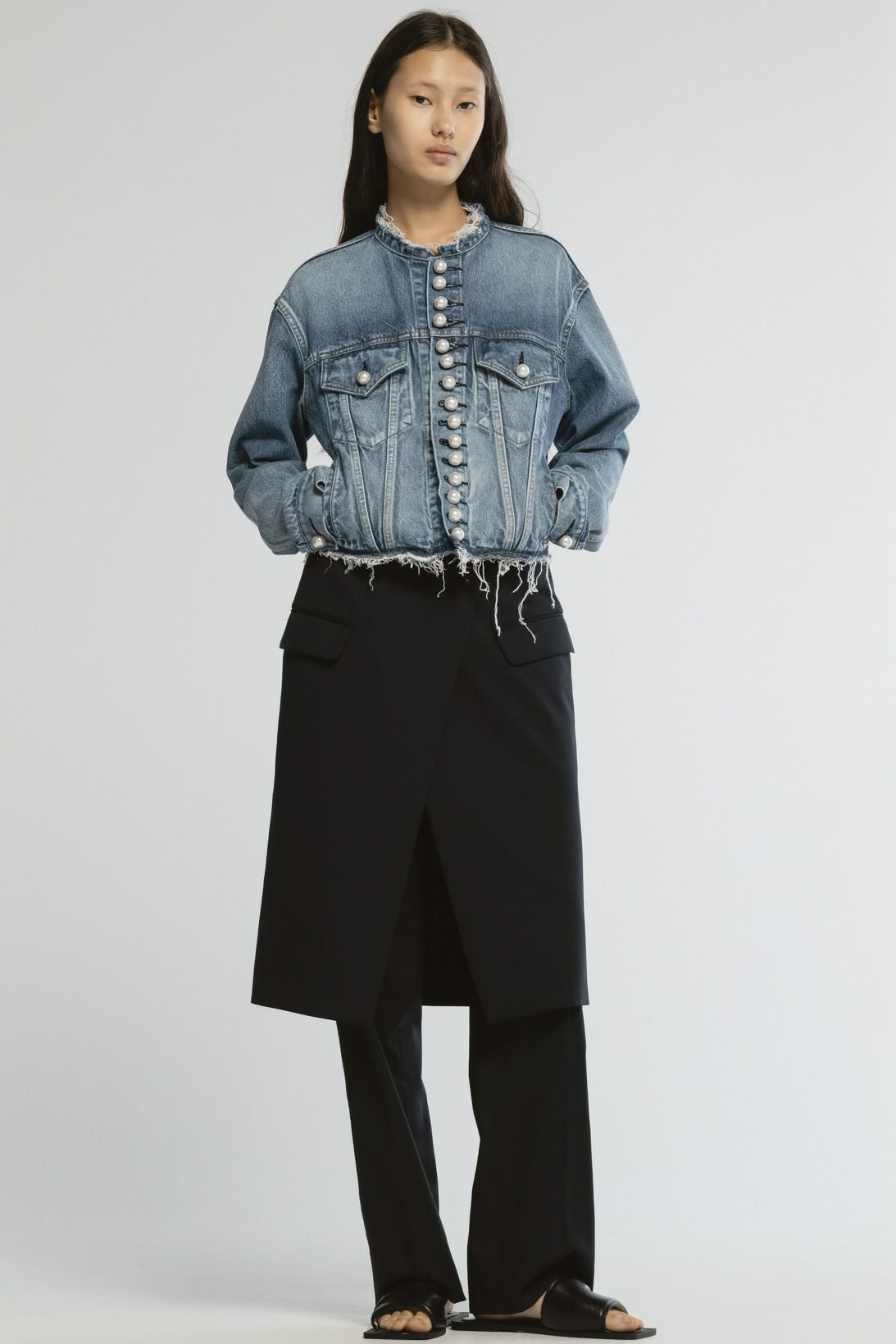 デニムパールボタンジャケット | CINOH