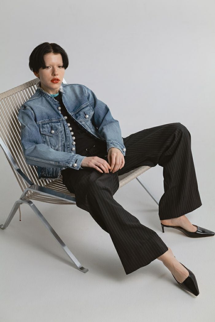 デニムパールボタンジャケット | CINOH