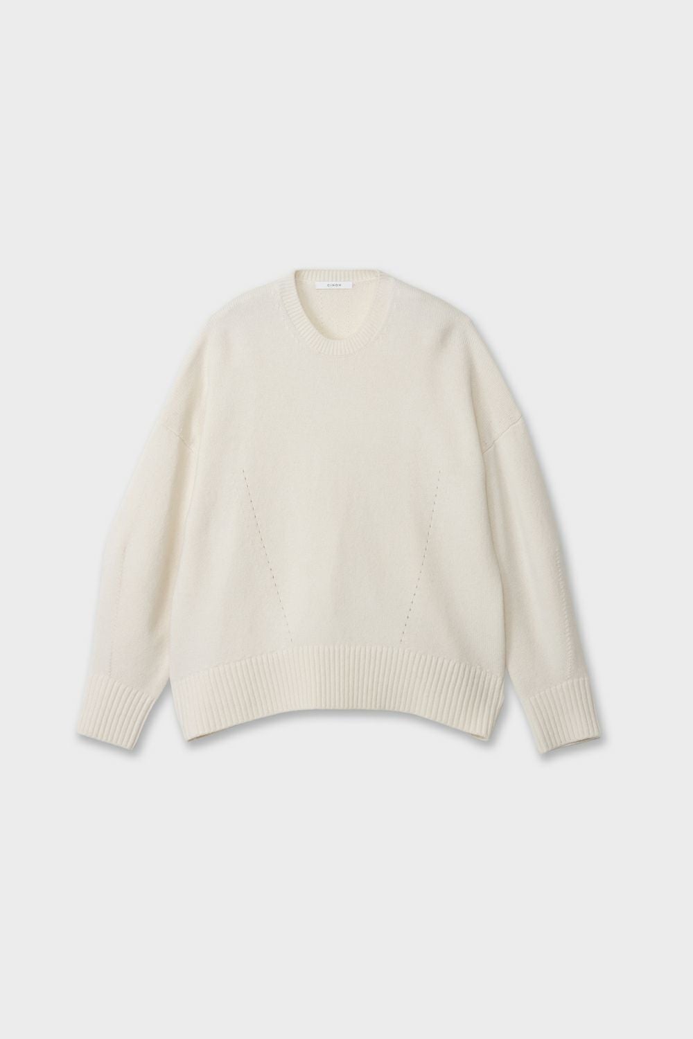 オーバーサイズクルーネックニット[C.GRAY] | CINOH