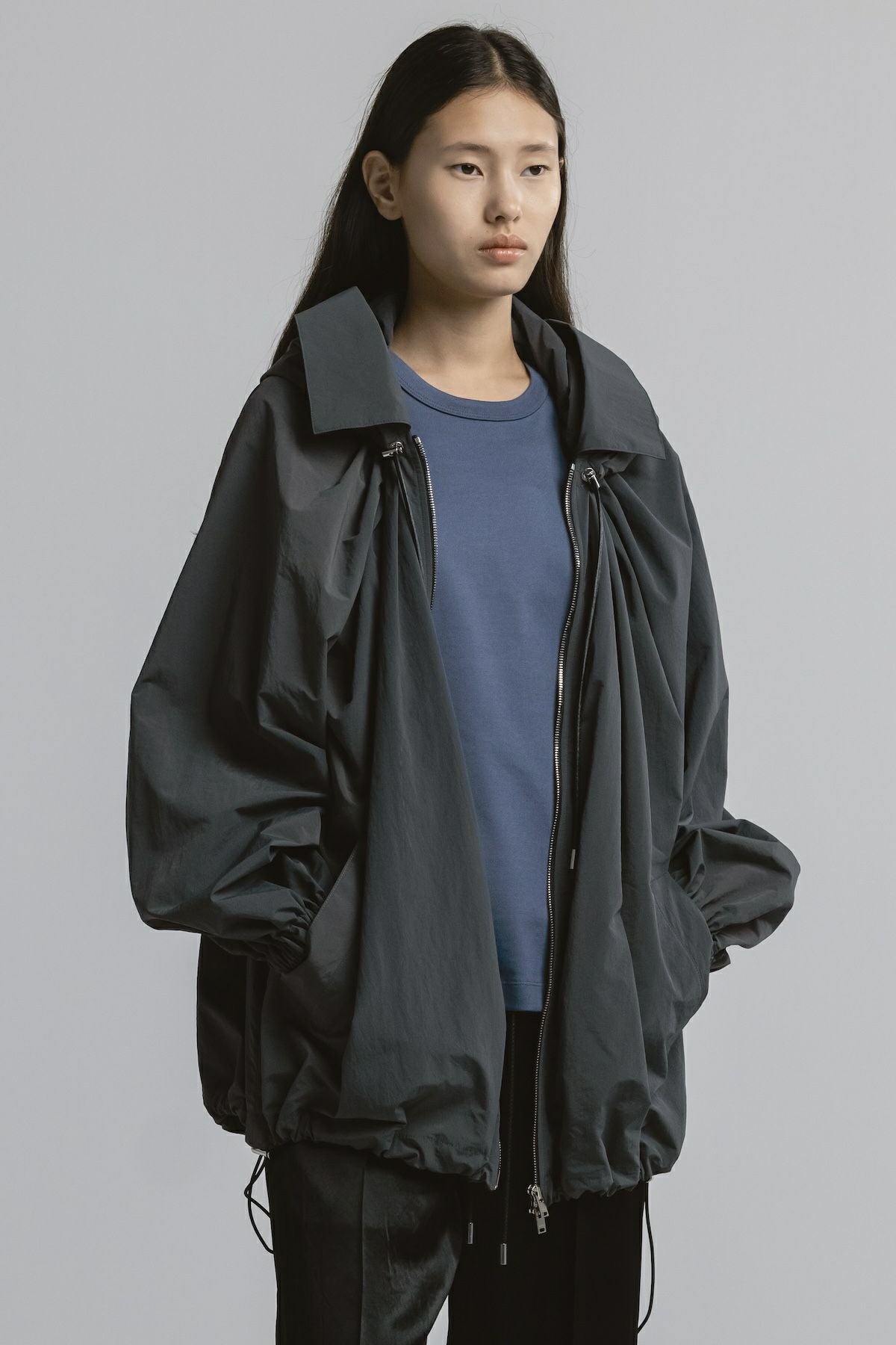 NYLON HOODIE BLOUSON | CINOH