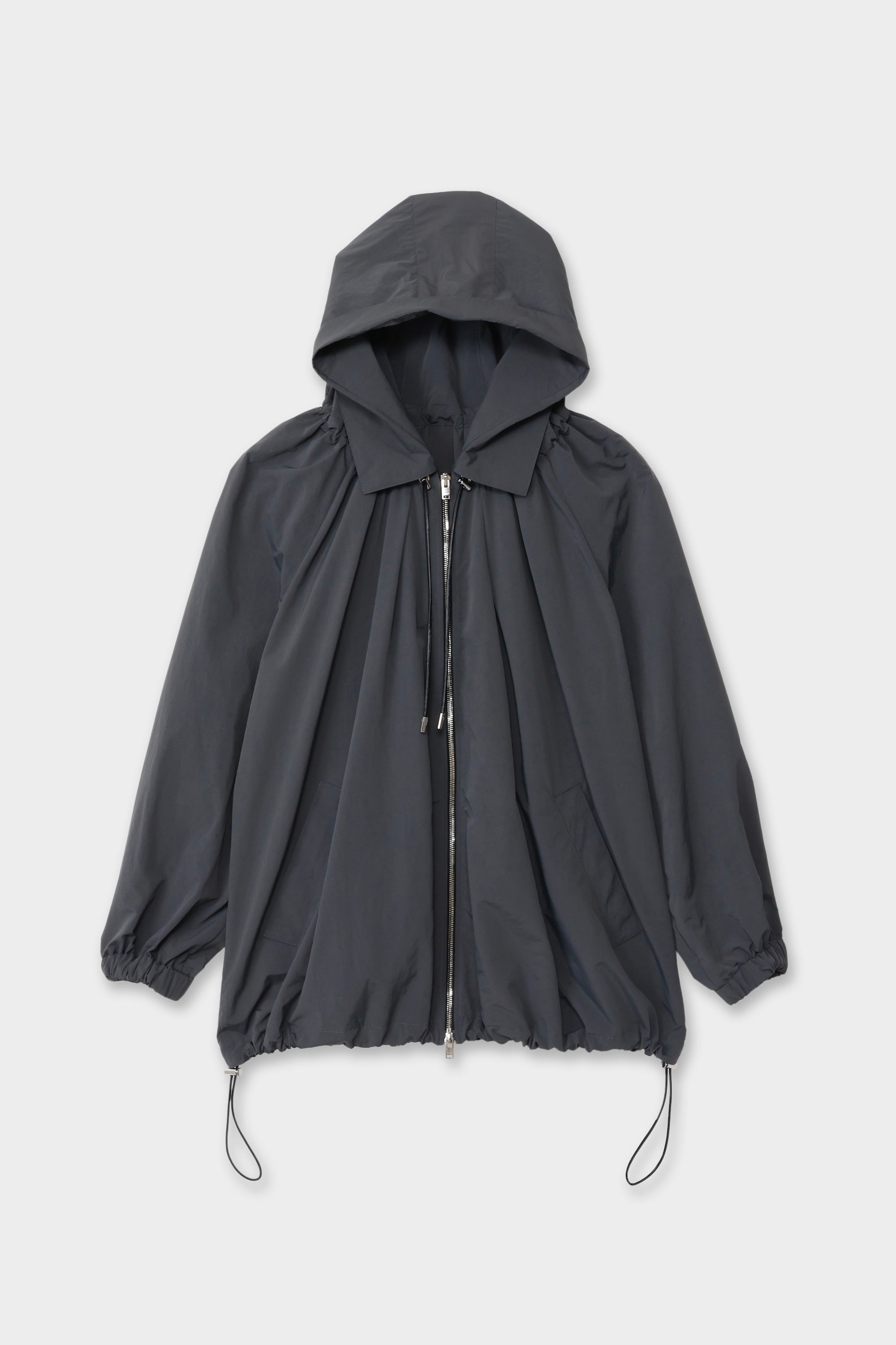 NYLON HOODIE BLOUSON[C.GRAY] | CINOH