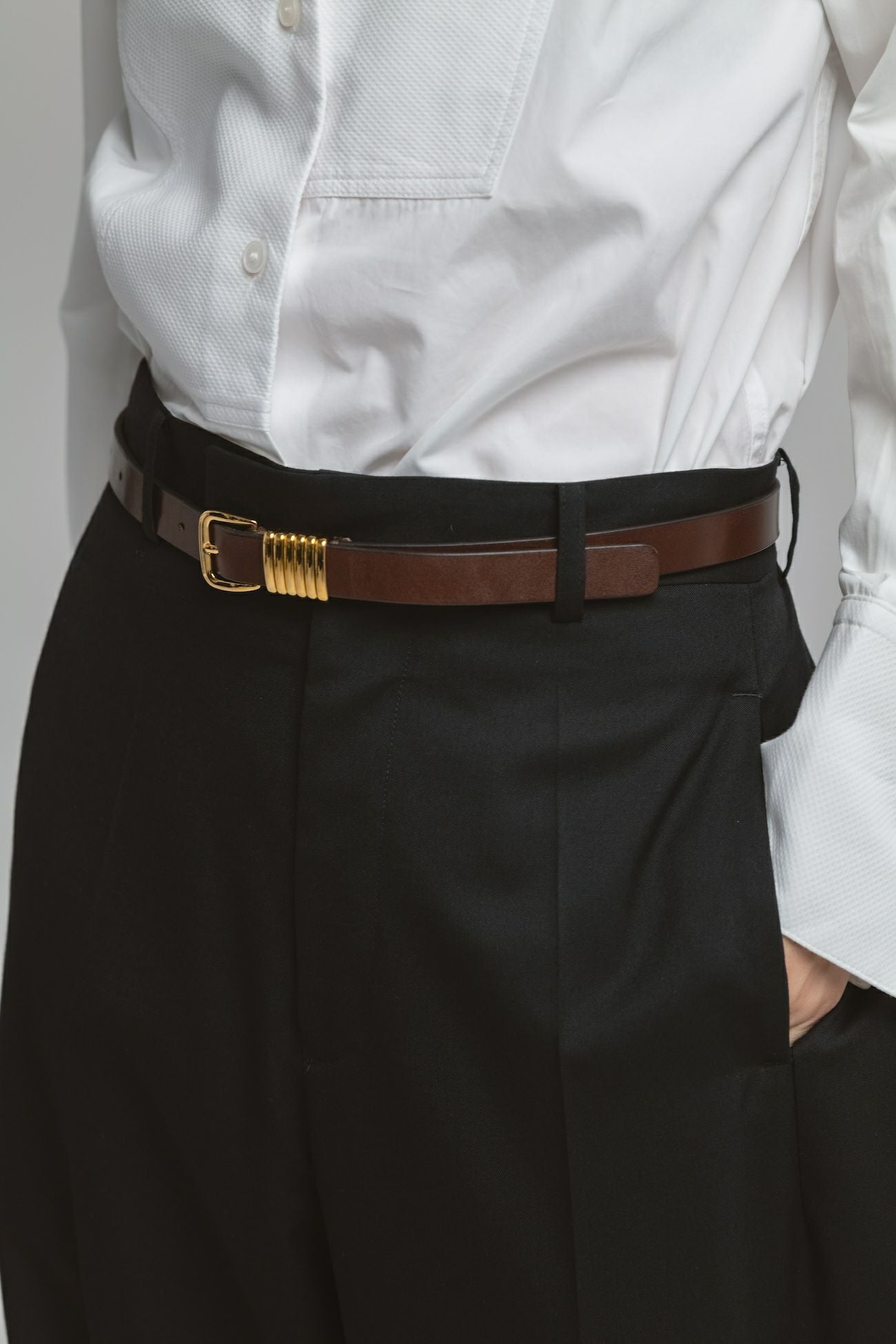 SLIM LEATHER BELT | CINOH