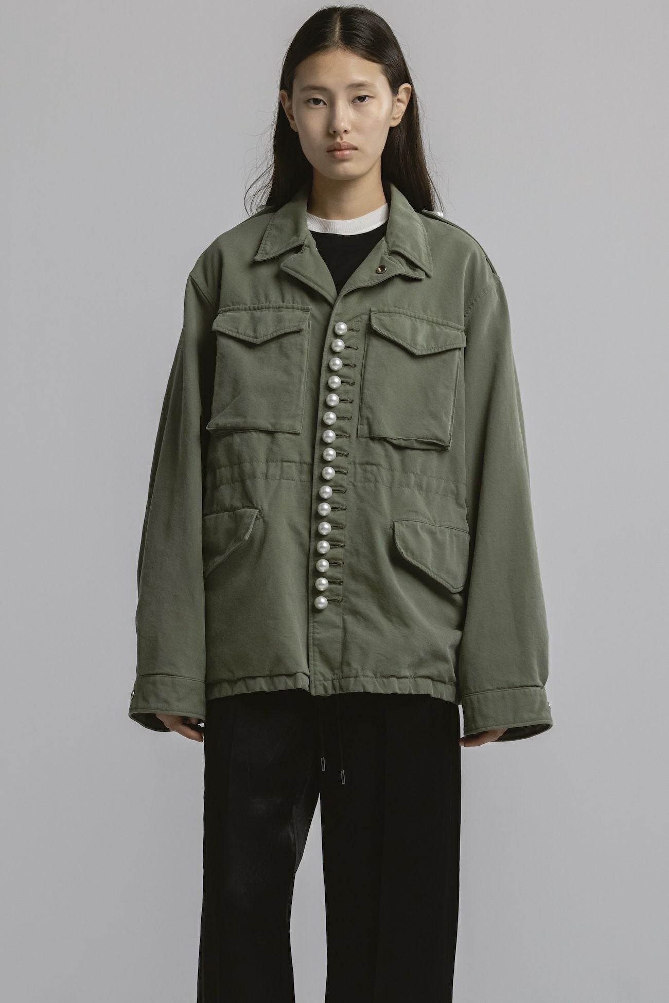 PEARL BUTTON M-43 FIELD JACKET | CINOH