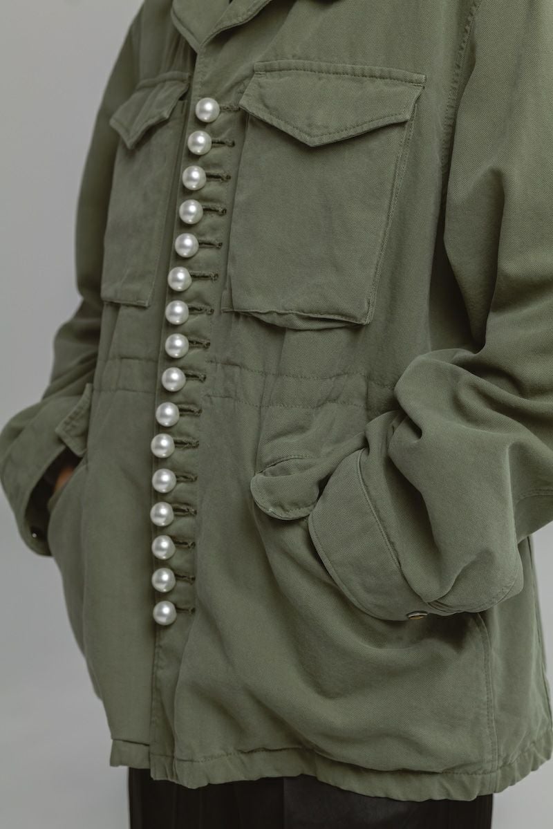 PEARL BUTTON M-43 FIELD JACKET | CINOH