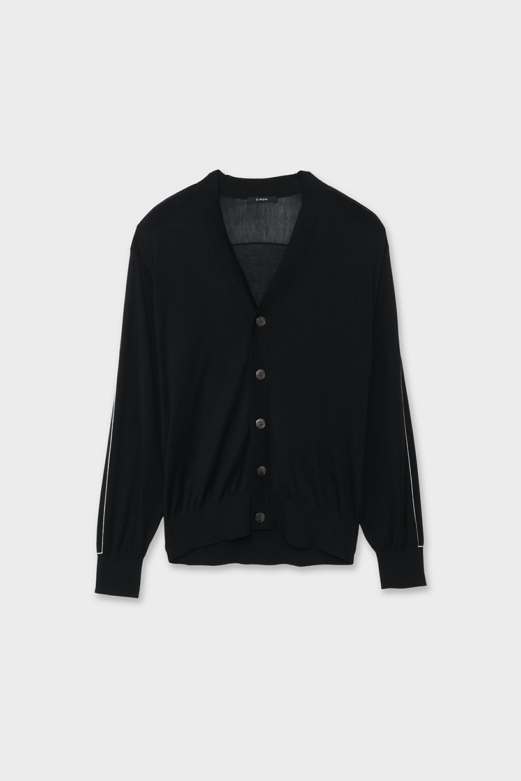 チノ CINOH 25SS コットン2way カーディガン 36 ブラック KNIT | CINOH