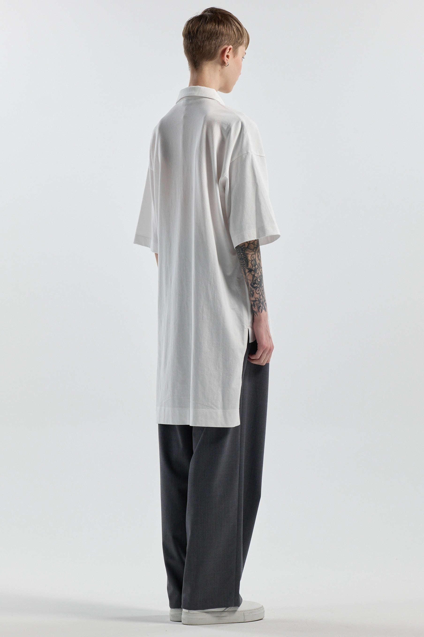 SUVIN COTTON / HALF-ZIP TOP | CINOH