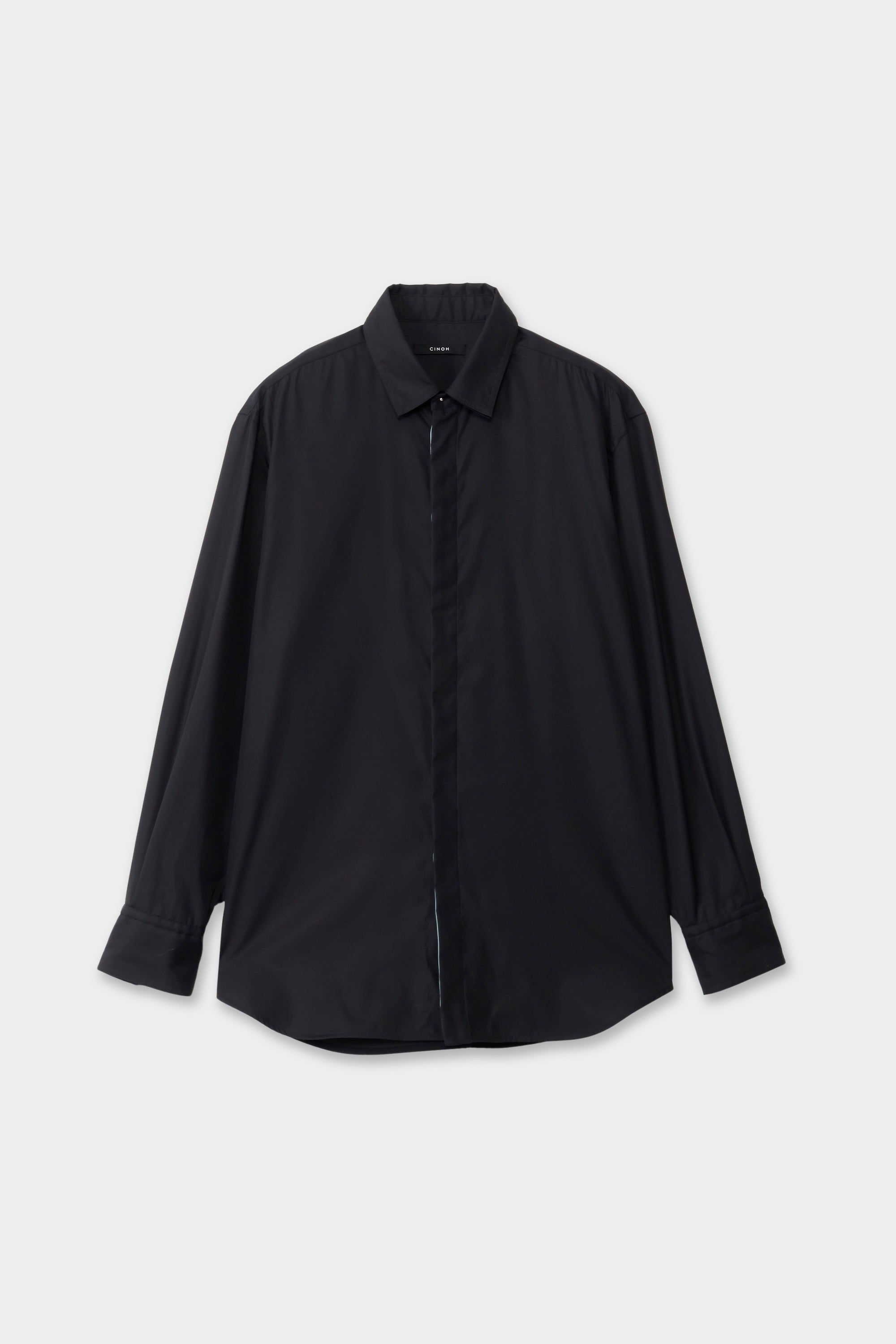 新品未使用　Deuxieme Classe　CleanTシャツ　ブラック DOUBLE COLLAR SHIRT | CINOH
