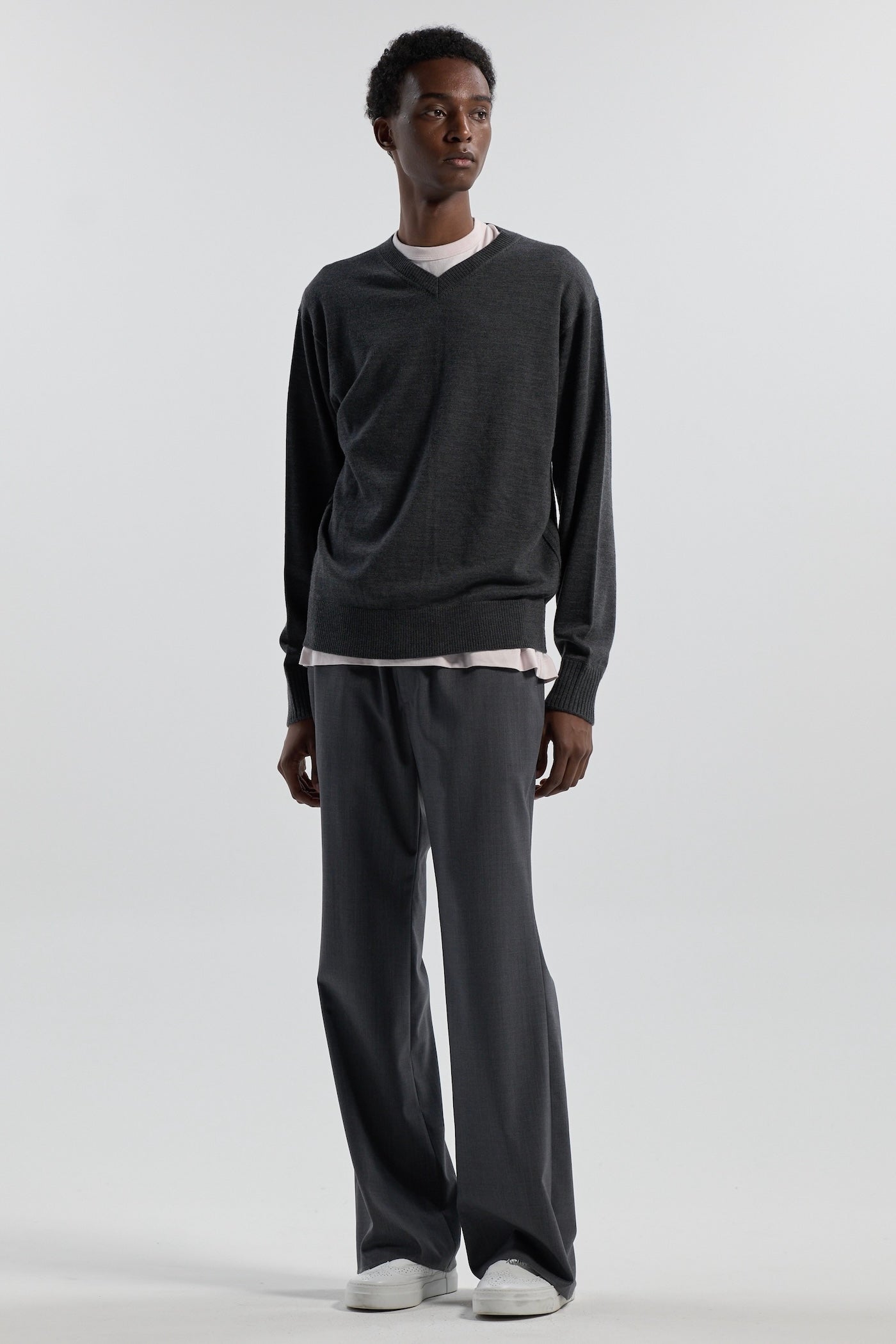 15.5μ WOOL / V-NECK KNIT | CINOH
