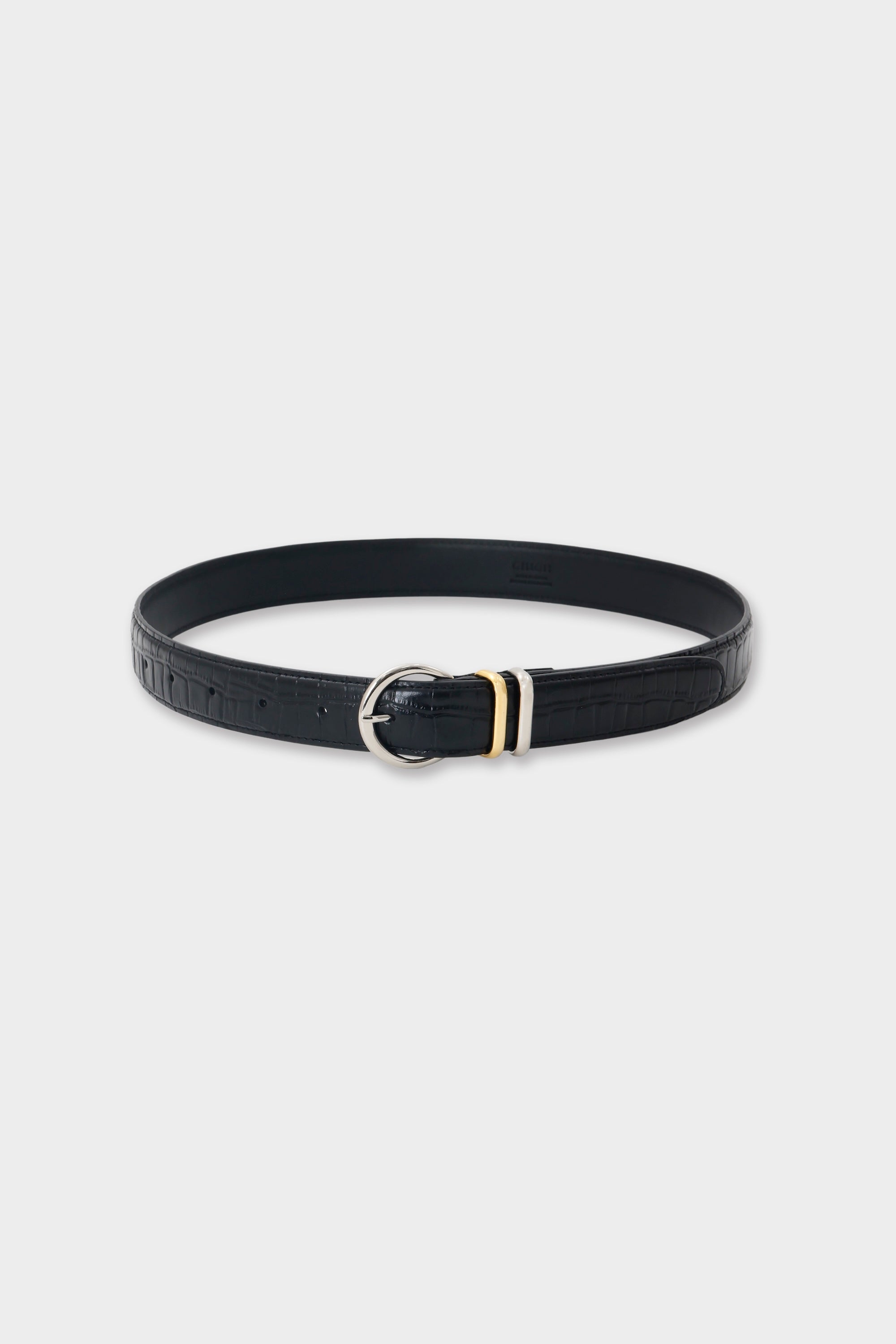EMBOSSED LEATHER BELT | CINOH